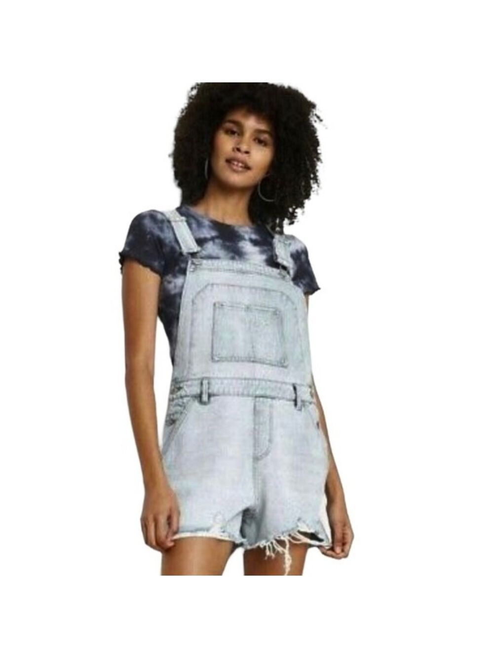 Wild Fable Distressed Jeans Shorts Overall